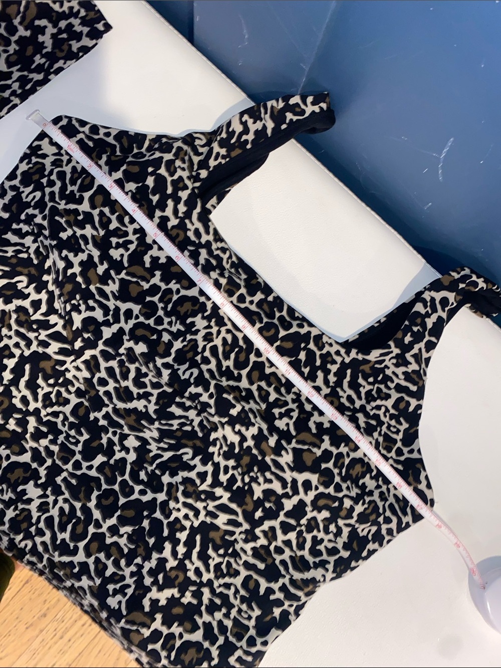 Fabletics PureLuxe Leopard Print Tank and Bike Shorts Set - Black, Brown, Cream - Picture 8 of 8